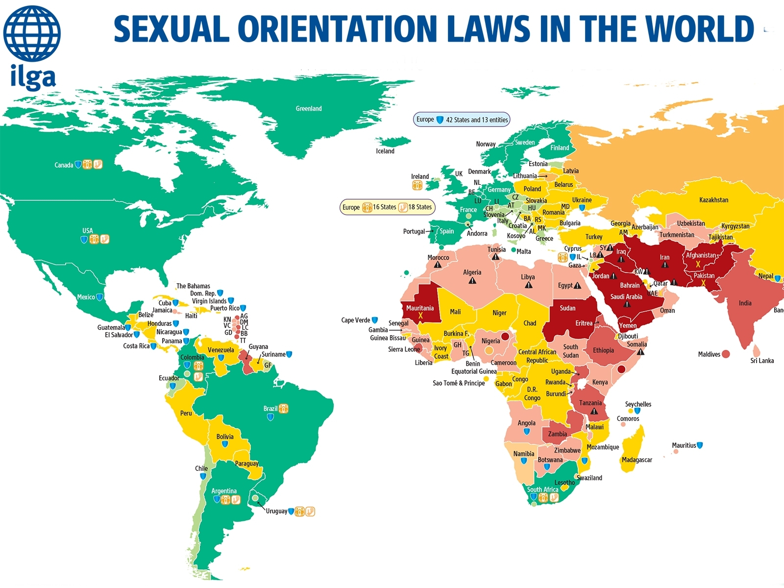 carte des pays homophobes Liste des pays homophobes à travers le monde   misterb&b