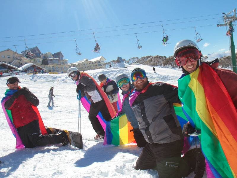 Diversão alpina: Semana de Esqui Gay Austrália