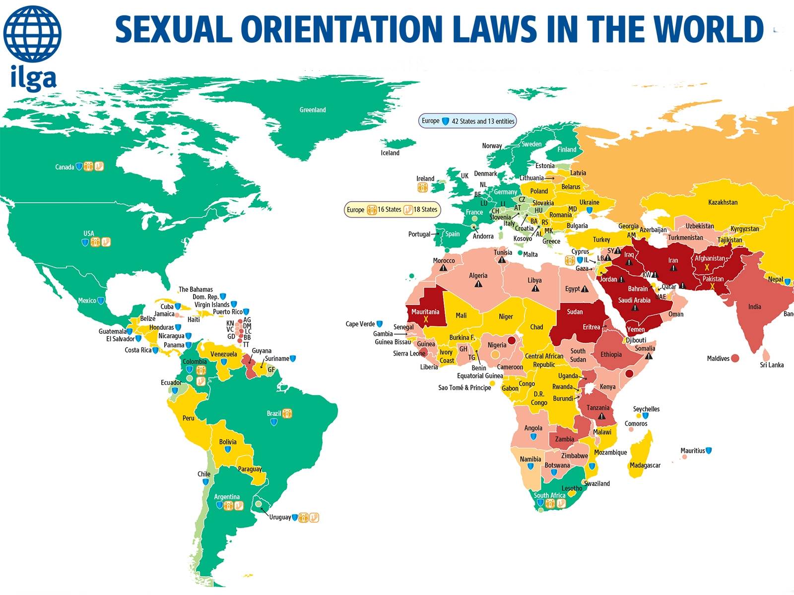 Liste des pays homophobes à travers le monde